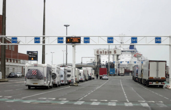Wjazd na prom z Calais do Dover