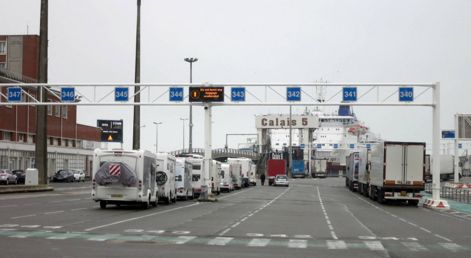 Wjazd na prom z Calais do Dover